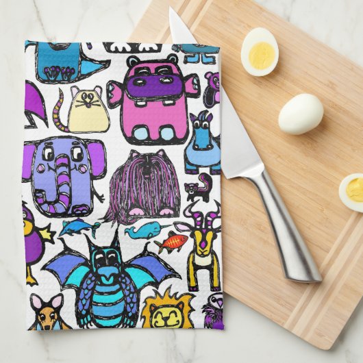 Handtuch "das Alphabet" (Viertel Falte)