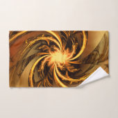 Handtuch Fraktal gefleckt gelb Badhandtuch Set (Handtuch)