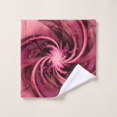 Handtuch Fraktal Lila geweiht Badhandtuch Set (Waschlappen)