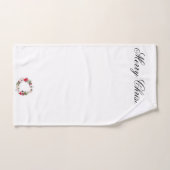 Handtuch Frohe Weihnachten Badhandtuch Set (Handtuch)