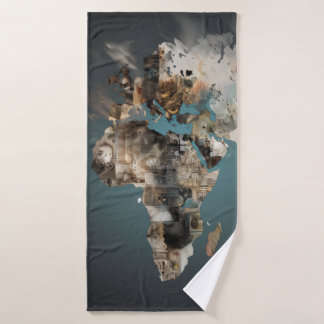 Handtuch für abstrakte Kunst Badehandtuch