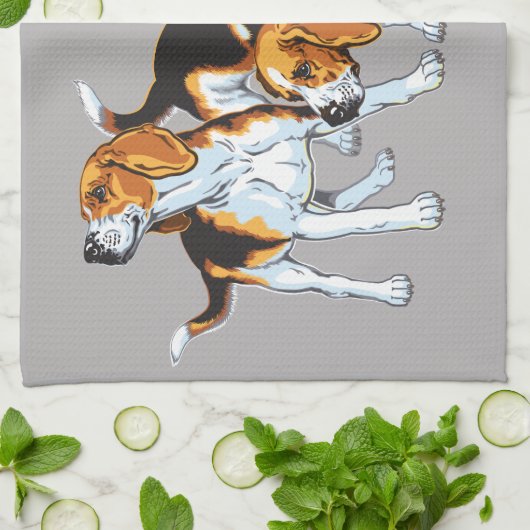 Handtuch für Beagles (Gefaltet)