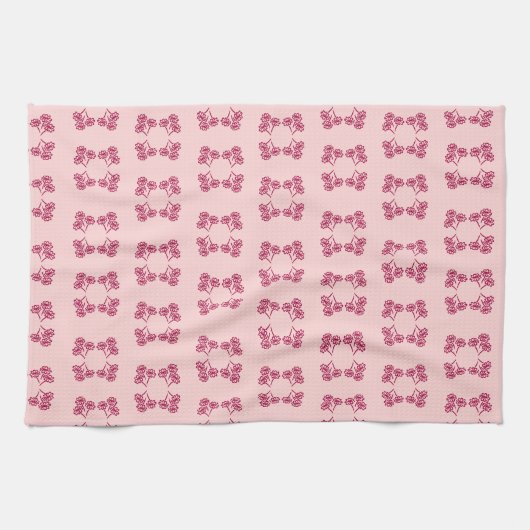 Handtuch für die geblümte Küche (Horizontal)