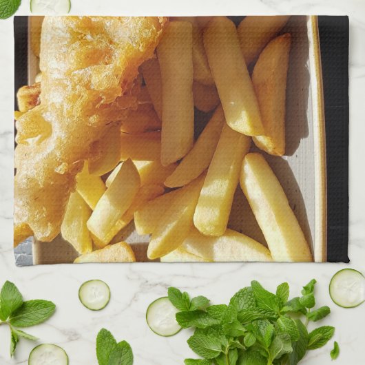 Handtuch für Fisch und Chips (Gefaltet)