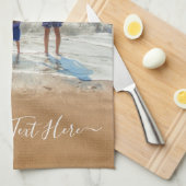 Handtuch für Foto und Textküche - Ihr Design (Viertel Falte)