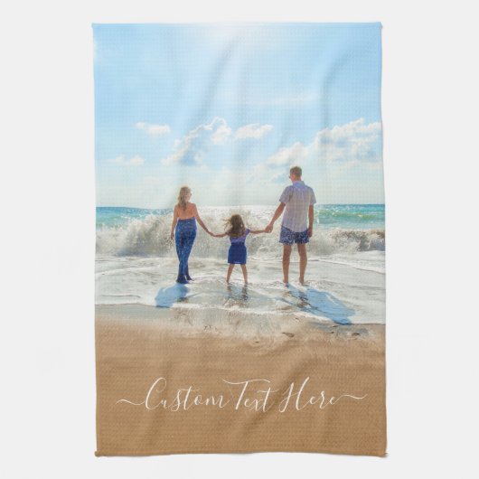 Handtuch für Foto und Textküche - Ihr Design (Vertikal)