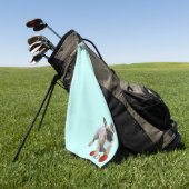 Handtuch Golf französische Bulldogge (Gras)