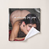 Handtuch / Ich bin für Sie gewartet Badhandtuch Set (Waschlappen)