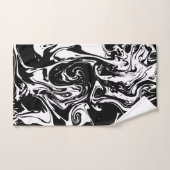 Handtuch im Handtuchstil aus schwarzem und weißem  (Handtuch)