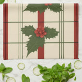 Handtuch in Rot und Grüntöne (Gefaltet)