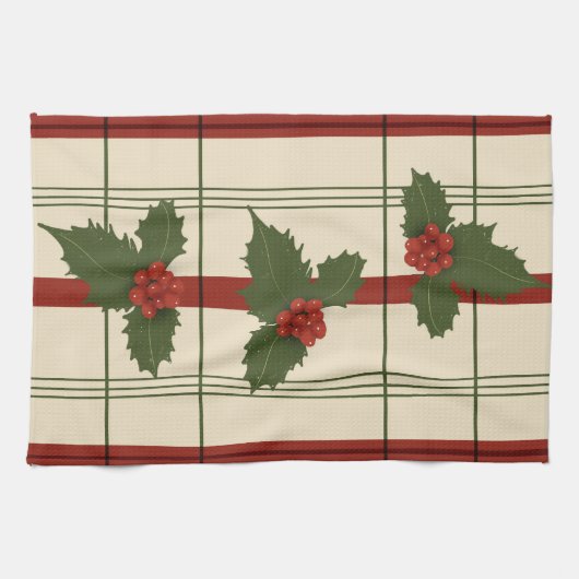 Handtuch in Rot und Grüntöne (Horizontal)