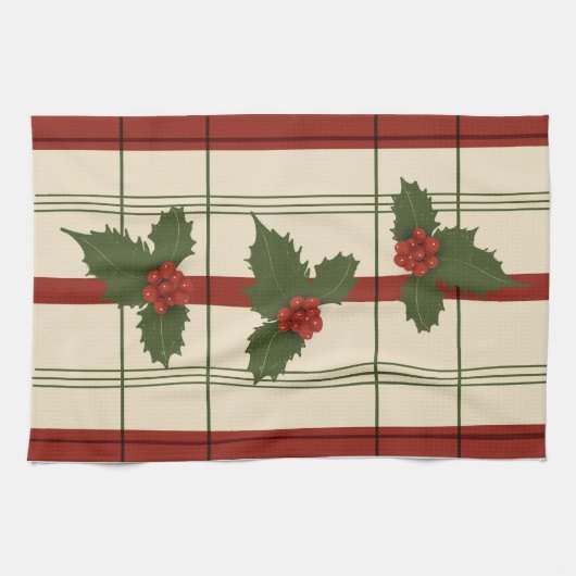 Handtuch in Rot und Grüntöne (Horizontal)