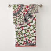 Handtuch Mandala Rundmuster Kaleidoskop Retro Badhandtuch Set (Insitu)