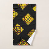 Handtuch mit Afro-Coll-Mustern. Afro Bath Badhandtuch Set (Handtuch)