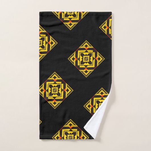 Handtuch mit Afro-Coll-Mustern. Afro Bath Badhandtuch Set (Handtuch)