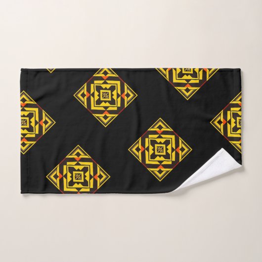 Handtuch mit Afro-Coll-Mustern. Afro Bath Badhandtuch Set (Handtuch)