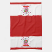 Handtuch mit Blumen (Vertikal)