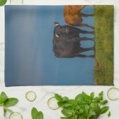 Handtuch mit Bulledesign (Gefaltet)