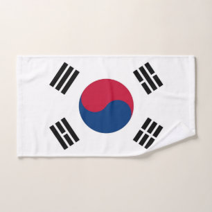 Handtuch mit der Flagge Südkoreas