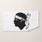 Handtuch mit der Flagge von Korsika, Frankreich (Handtuch)