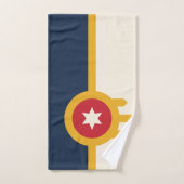 Handtuch mit der Flagge von Tulsa Stadt (Handtuch)