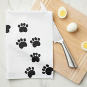 Handtuch mit Druckhund (Viertel Falte)