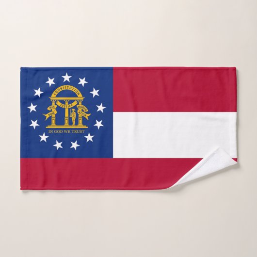 Handtuch mit Flag Georgia Staat, USA (Handtuch)