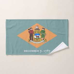 Handtuch mit Flag von Delaware Staat, USA