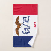 Handtuch mit Flag von Iowa Staat, USA (Handtuch)