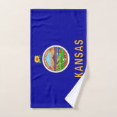 Handtuch mit Flag von Kansas Staat, USA (Handtuch)