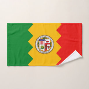 Handtuch mit Flag von Los Angeles, USA