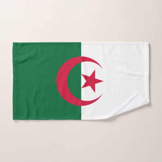 Handtuch mit Flagge Algeriens (Handtuch)