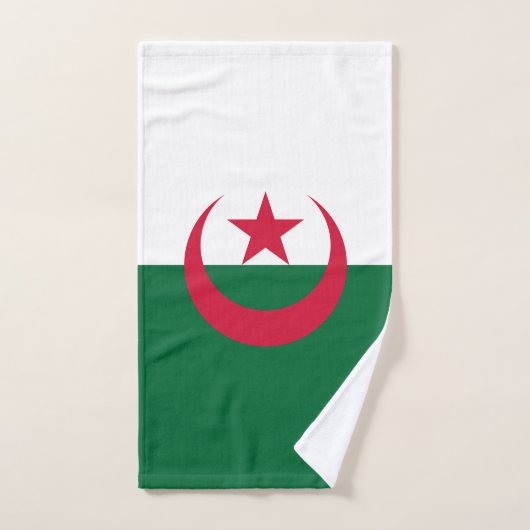 Handtuch mit Flagge Algeriens (Handtuch)