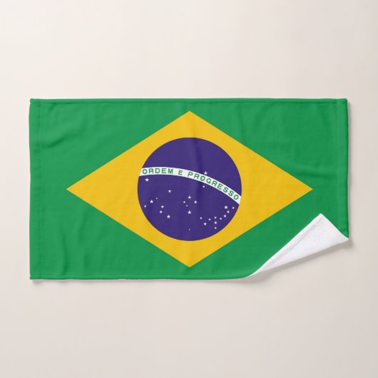 Handtuch mit Flagge Brasiliens (Handtuch)