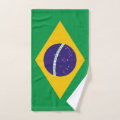 Handtuch mit Flagge Brasiliens (Handtuch)