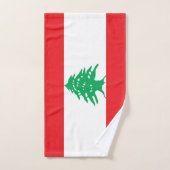 Handtuch mit Flagge des Libanon (Handtuch)