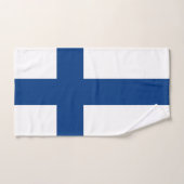 Handtuch mit Flagge Finnlands (Handtuch)