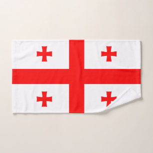 Handtuch mit Flagge Georgiens
