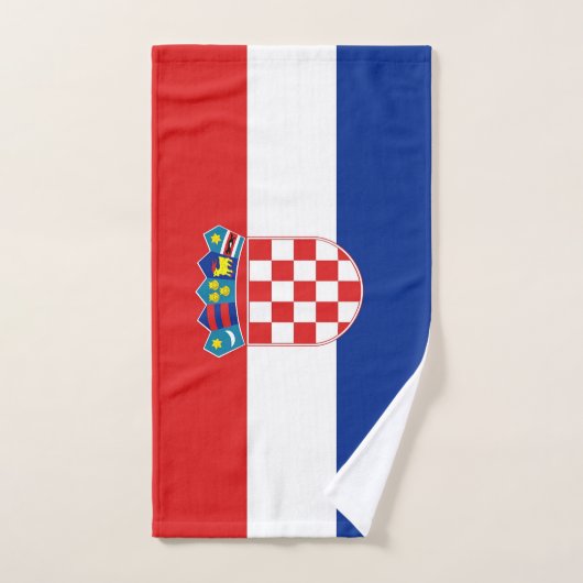 Handtuch mit Flagge Kroatiens (Handtuch)