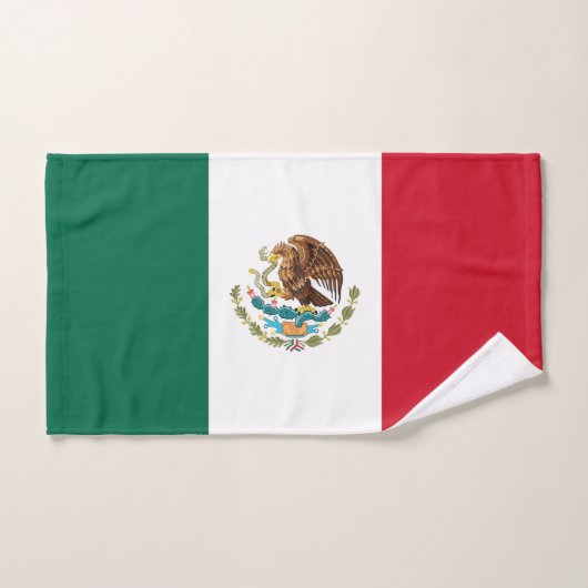 Handtuch mit Flagge Mexikos (Handtuch)