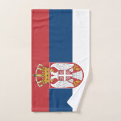 Handtuch mit Flagge Serbiens (Handtuch)