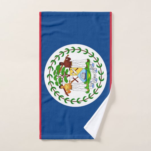 Handtuch mit Flagge von Belize (Handtuch)