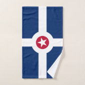 Handtuch mit Flagge von Indianapolis, USA (Handtuch)