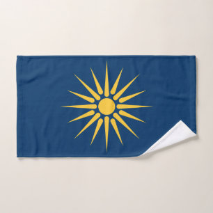 Handtuch mit Flagge von Makedonien, Griechenland