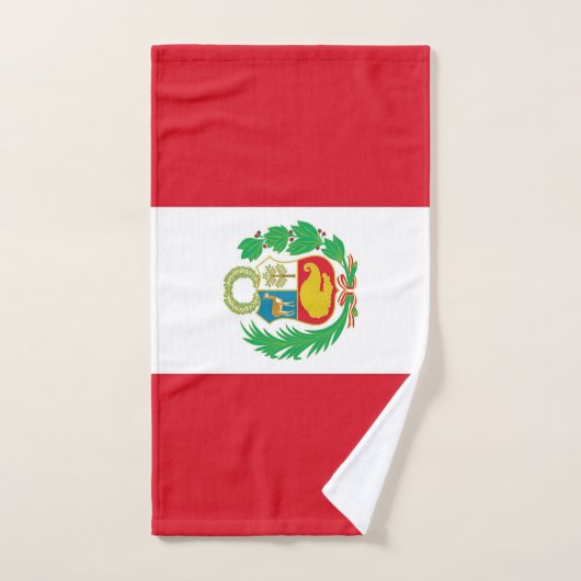 Handtuch mit Flagge von Peru (Handtuch)