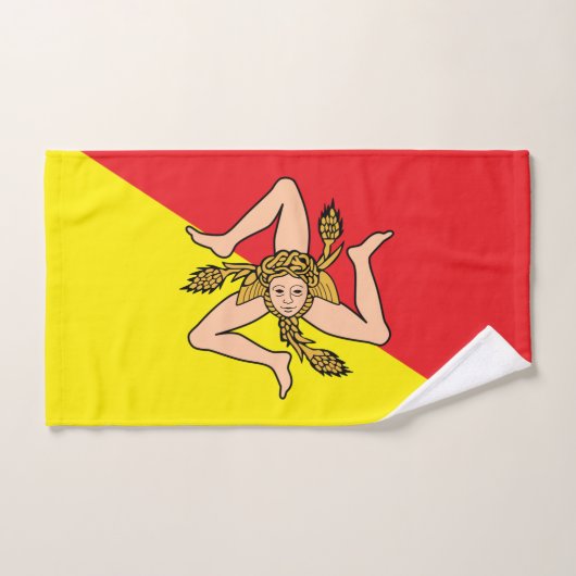 Handtuch mit Flagge von Sizilien (Handtuch)