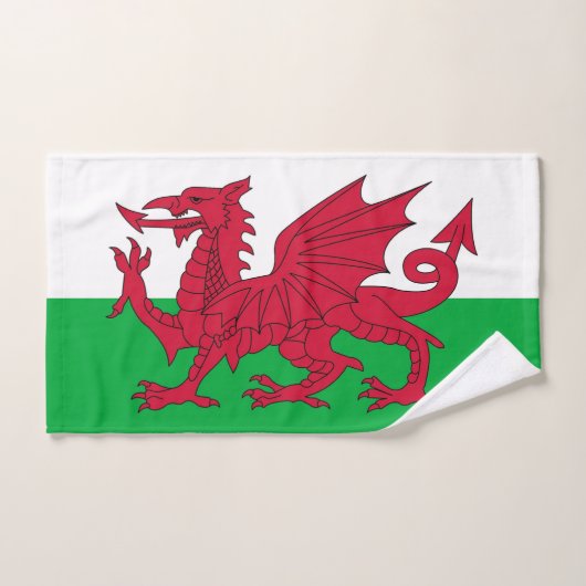 Handtuch mit Flagge von Wales, Vereinigtes Königre (Handtuch)