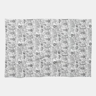 Handtuch mit gepolsterten Linien