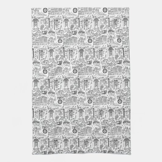 Handtuch mit gepolsterten Linien (Vertikal)