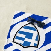 Handtuch mit griechischer Flagge (Beispiel)